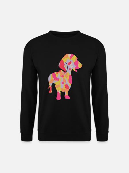 Teckel Chien Teckel Propriétaire Maîtresse Teckel - Sweat-shirt Unisexe - noir
