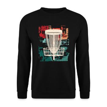 Discgolf Disc Golf Jungen Discgolfer Herren - Unisex Pullover - Schwarz - Vorne - Alina (178cm) & Michal (187cm)