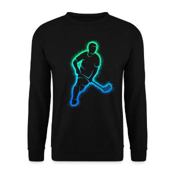 Floorball Innebandy Salibandy Garçons Floorball - Sweat-shirt Unisexe - noir - Devant - Alina (178cm) & Michal (187cm)