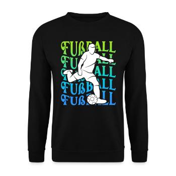 Soccer Vintage Soccer Player Kids Soccer Player - Unisex Sweatshirt - black - Front - Alina (178cm) & Michal (187cm)
