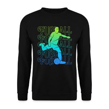 Soccer Vintage Soccer Player Young Soccer Player - Unisex Sweatshirt - black - Front - Alina (178cm) & Michal (187cm)