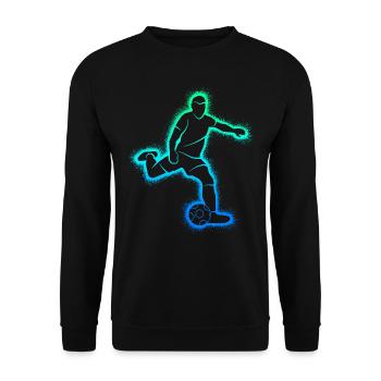 Soccer Player Soccer Player Boys - Unisex Sweatshirt - black - Front - Alina (178cm) & Michal (187cm)