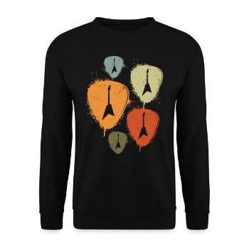 Bassist, Bass Guitarist, Bass Guitar, Bass Guitar - Unisex Sweatshirt - black - Front - Alina (178cm) & Michal (187cm)