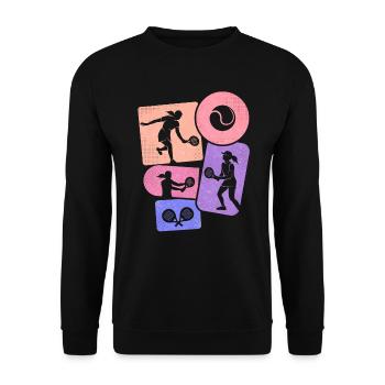 Padel Tennis Padel Player Girls Padel Kids - Unisex Sweatshirt - black - Front - Alina (178cm) & Michal (187cm)