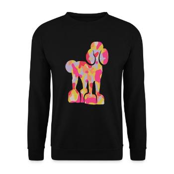 Pudel Liebhaber Hunde Frauchen Hund Pudel Mädchen - Unisex Pullover - Schwarz - Vorne - Alina (178cm) & Michal (187cm)