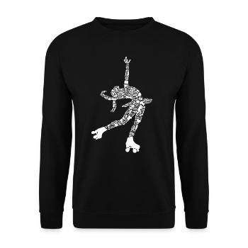 Patins à roulettes Enfants Patins à roulettes Patins à roulettes Femmes - Sweat-shirt Unisexe - noir - Devant - Alina (178cm) & Michal (187cm)
