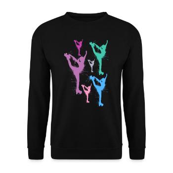 Roller Skates Kids Roller Skating Roller Skate Girls - Unisex Sweatshirt - black - Front - Alina (178cm) & Michal (187cm)