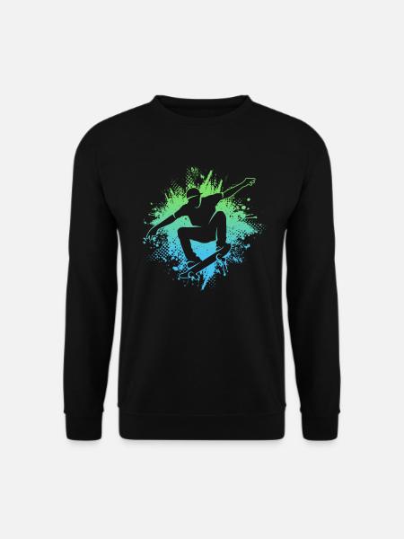 Skateboarder Skateboard Jungen Skater Herren - Unisex Pullover - Schwarz