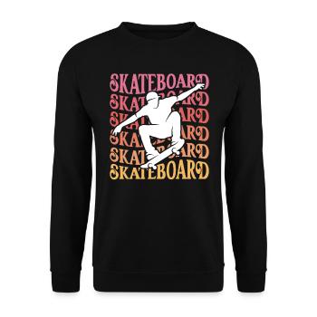 Skateboarder Girl Skater Women's Skateboard Girl - Unisex Sweatshirt - black - Front - Alina (178cm) & Michal (187cm)