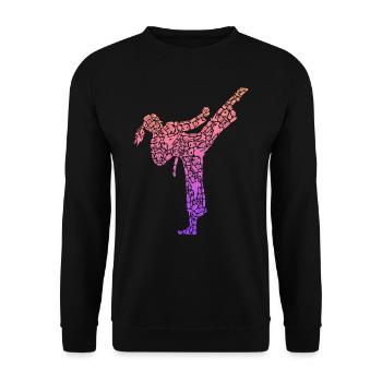 Karaté Fille Arts Martiaux Filles Femmes Taekwondo - Sweat-shirt Unisexe - noir - Devant - Alina (178cm) & Michal (187cm)