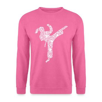 Karaté Fille Artiste Martial Enfants Taekwondo Femmes - Sweat-shirt Unisexe - rose - Devant