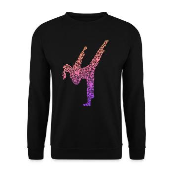 Karaté Fille Arts Martiaux Filles Femmes Taekwondo - Sweat-shirt Unisexe - noir - Devant - Alina (178cm) & Michal (187cm)