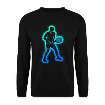 Joueurs de tennis Raquettes de tennis Joueurs de tennis pour hommes - Sweat-shirt Unisexe - noir - Devant - Alina (178cm) & Michal (187cm)