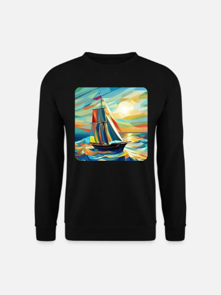 Ship and sunshine - Unisex Sweatshirt - black
