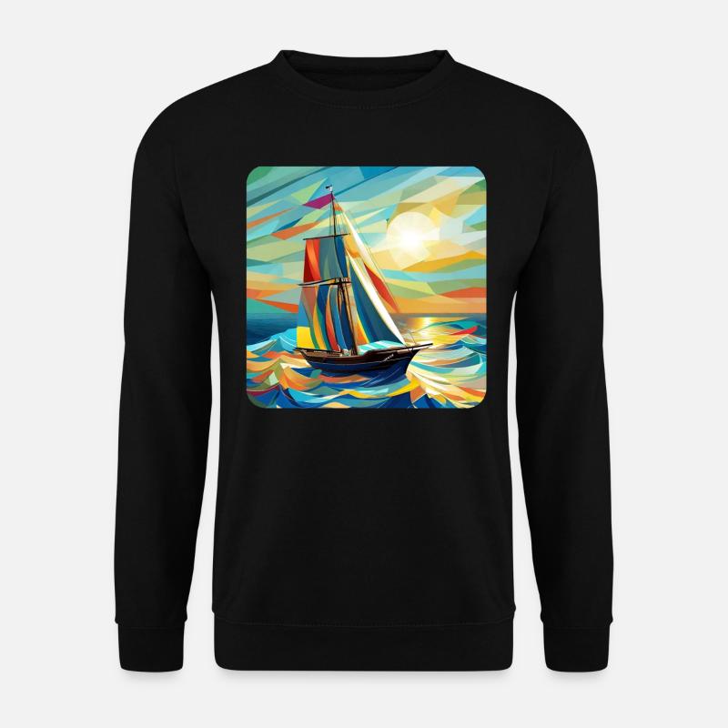 Ship and sunshine - Unisex Sweatshirt - black