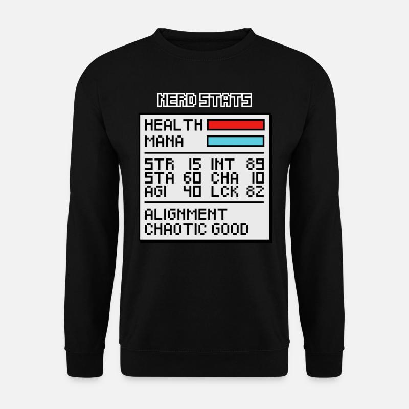 Nerd Stat Window - Unisex Sweatshirt - black