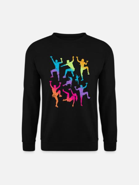 Climbing, Mountains, Climber, Kids, Girls, Bouldering - Unisex Sweatshirt - black
