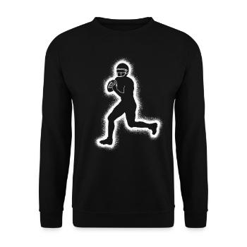 Joueurs de football américain Garçons Football masculin - Sweat-shirt Unisexe - noir - Devant - Alina (178cm) & Michal (187cm)