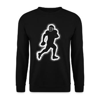 Football américain Garçons Enfants Hommes Football - Sweat-shirt Unisexe - noir - Devant - Alina (178cm) & Michal (187cm)