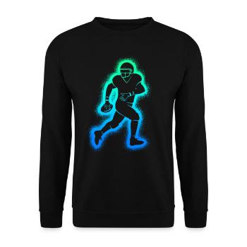 Football américain Hommes Garçons Enfants Football - Sweat-shirt Unisexe - noir - Devant - Alina (178cm) & Michal (187cm)