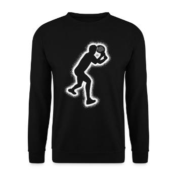 Padel Tennis Padel Rackets Boys Men Padel - Unisex Sweatshirt - black - Front - Alina (178cm) & Michal (187cm)
