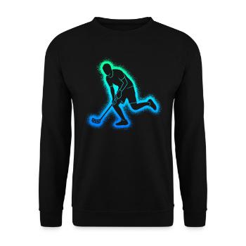 Floorball Floorball Salibandy Enfants Innebandy - Sweat-shirt Unisexe - noir - Devant - Alina (178cm) & Michal (187cm)