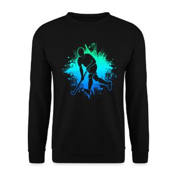 Joueurs de hockey sur gazon Hockey Garçons Joueurs de hockey - Sweat-shirt Unisexe - noir - Devant - Alina (178cm) & Michal (187cm)