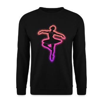 Ballerine Ballet Danseuse Danseuse Ballet Fille - Sweat-shirt Unisexe - noir - Devant - Alina (178cm) & Michal (187cm)