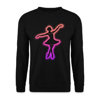 Danse classique Danseuse Ballet Ballerine - Sweat-shirt Unisexe - noir - Devant - Alina (178cm) & Michal (187cm)