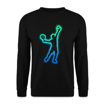 Padel Tennis Kids Men Boys Padel - Unisex Sweatshirt - black - Front - Alina (178cm) & Michal (187cm)