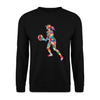 Padel Tennis Padel Players Padel Tennis Girls - Unisex Sweatshirt - black - Front - Alina (178cm) & Michal (187cm)