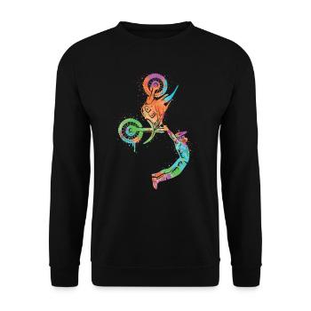 Dirt Biker Filles Moto Enfants Motocross - Sweat-shirt Unisexe - noir - Devant - Alina (178cm) & Michal (187cm)