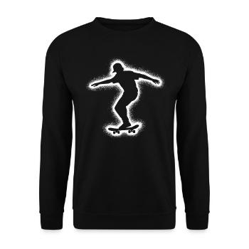 Patinage Skateur Enfants Skateur Skateboard - Sweat-shirt Unisexe - noir - Devant - Alina (178cm) & Michal (187cm)