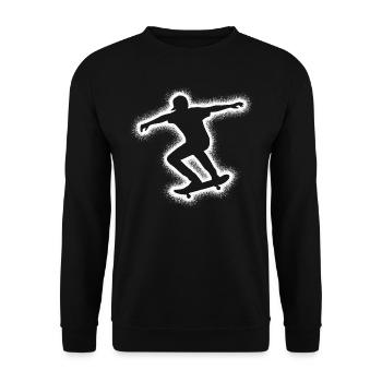 Skating Skateboarder Skater Skateboard Men - Unisex Sweatshirt - black - Front - Alina (178cm) & Michal (187cm)