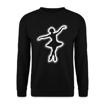 Ballet Dancing Ballet Dancer Ballerina Girl - Unisex Sweatshirt - black - Front - Alina (178cm) & Michal (187cm)