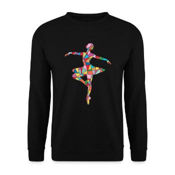 Ballerine Ballet Danseuse Danse Ballet Femmes - Sweat-shirt Unisexe - noir - Devant - Alina (178cm) & Michal (187cm)