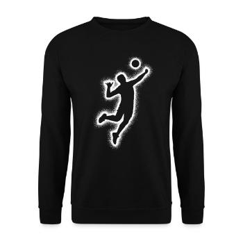 Joueurs de volley-ball Hommes Joueurs de volley-ball Garçons - Sweat-shirt Unisexe - noir - Devant - Alina (178cm) & Michal (187cm)
