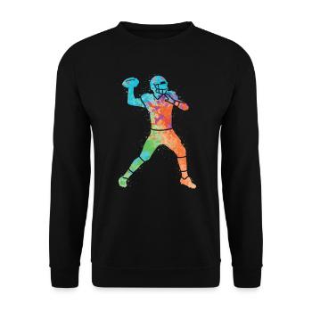 Football américain Sports Enfants Football masculin - Sweat-shirt Unisexe - noir - Devant - Alina (178cm) & Michal (187cm)