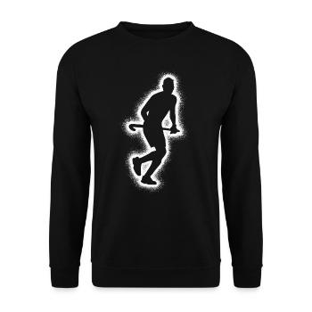 Field Hockey Hockey Boys Men's Hockey Players - Unisex Sweatshirt - black - Front - Alina (178cm) & Michal (187cm)