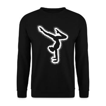 Gymnast Gymnastics Handstand Girls Ladies Gymnastics - Unisex Sweatshirt - black - Front - Alina (178cm) & Michal (187cm)