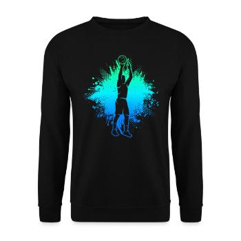 Basketball Bball Enfants Basketball Joueur Garçons - Sweat-shirt Unisexe - noir - Devant - Alina (178cm) & Michal (187cm)
