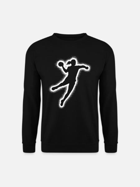 Handball Mädchen Handballspieler Handballerin - Unisex Pullover - Schwarz