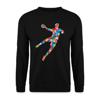 Handball Joueurs Handball Joueurs Hommes Garçons Handball - Sweat-shirt Unisexe - noir - Devant - Alina (178cm) & Michal (187cm)