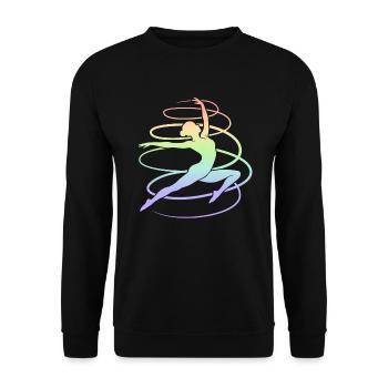 Gymnast Gymnastics Kids Women Gymnastics Girls - Unisex Sweatshirt - black - Front - Alina (178cm) & Michal (187cm)