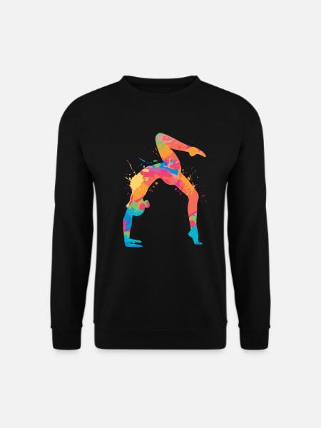 Turnerin Gymnastik Handstand Mädchen Damen Turnen - Unisex Pullover - Schwarz