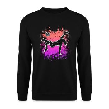 Soccer Player, Soccer Player, Soccer Girl - Unisex Sweatshirt - black - Front - Alina (178cm) & Michal (187cm)