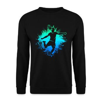 Football Football Hommes Garçons Enfants Football - Sweat-shirt Unisexe - noir - Devant - Alina (178cm) & Michal (187cm)