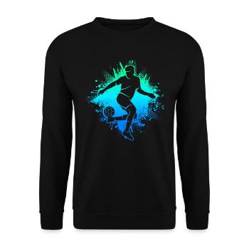 Football Football Hommes Enfants Garçons Football - Sweat-shirt Unisexe - noir - Devant - Alina (178cm) & Michal (187cm)