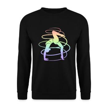 Gymnast Gymnastics Women Kids Gymnastics Girls - Unisex Sweatshirt - black - Front - Alina (178cm) & Michal (187cm)