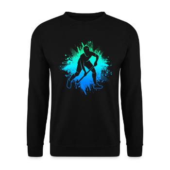 Hockey sur gazon Joueurs de hockey Garçons Joueurs de hockey - Sweat-shirt Unisexe - noir - Devant - Alina (178cm) & Michal (187cm)